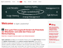 Tablet Screenshot of agile-lead.com